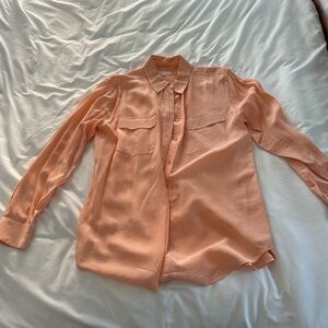 Beautiful silk peach pink